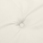 vidaXL Coussins de chaise à dossier bas lot de 4 crème mélangé tissu