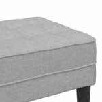 vidaXL banc Gris nuage 113 x 57 x 39 cm tissu