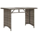 vidaXL Salon de jardin 6 Pièces avec coussins gris résine tressée