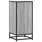 vidaXL Buffet sonoma gris 35 5x35x76 cm bois d'ingénierie et métal