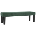 vidaXL Sommier à lattes de lit et matelas Vert foncé 180x200cm Velours