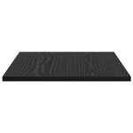 vidaXL Planches de bibliothèque - 4 pièces  chêne noir  40x40x1 5 cm  en bois d'ingénierie.