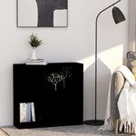 vidaXL Bibliothèque Noir 80x24x75 cm Bois d'ingénierie
