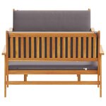 vidaXL Ensemble de canapé de jardin 3 Pièces Marron 75 x 45 x 38cm