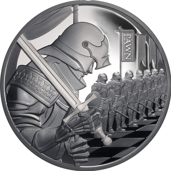 Monnaie PAWN Chess 1 Oz Argent 1$ Niue 2026
