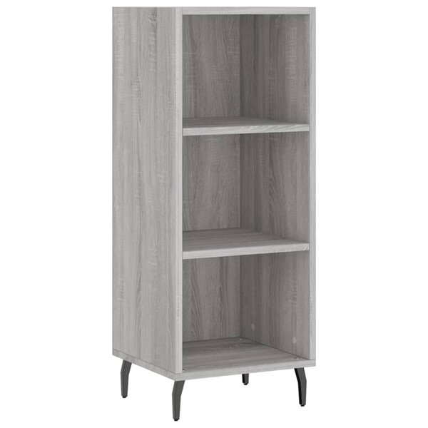 vidaXL Buffet sonoma gris 34 5x32 5x90 cm bois d'ingénierie
