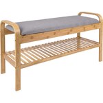 Banc en bambou avec coussin arch