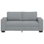 vidaXL Canapé à 2 places gris clair 140 cm tissu