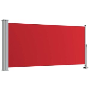 vidaXL Auvent latéral rétractable de patio 120x300 cm Rouge