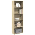 vidaXL Bibliothèque chêne sonoma 60x30x189 cm bois d'ingénierie