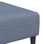 vidaXL Canapé Bleu 250 x 188 x 76 cm Tissu en velours côtelé