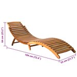 vidaXL Chaises longues lot de 2 avec coussins Bois d'acacia solide