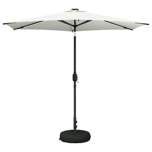 vidaXL Parasol de jardin avec lumières LED et base 270 x 270 cm