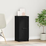 Buffet en chêne noir vidaXL - 30x30x70 cm  Fabriqué en bois d'ingénierie