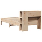 vidaXL Lit bibliothèque sans matelas 100x200 cm bois massif de pin