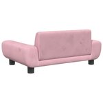 vidaXL Canapé pour enfants rose 70x45x33 cm velours