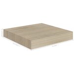 vidaXL Étagère flottante murale chêne 23x23 5x3 8 cm MDF