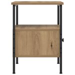 vidaXL Tables de chevet 2 Pièces chêne artisanal bois d'ingénierie