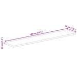 vidaXL Dessus de table 140x20x3 8cm rectangulaire bois massif d'acacia