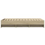 vidaXL Cadre de lit sans matelas chêne sonoma 90x190 cm