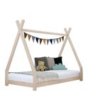 Lit tipi enfant NAKANA 80 x 160 beige
