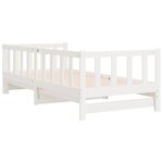 vidaXL Lit de jour et lit gigogne sans matelas 90x190 cm bois massif
