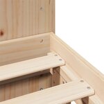 vidaXL Cadre de lit sans matelas 140x200 cm bois massif de pin