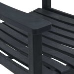 vidaXL Chaise à bascule Noir 84 x 65 x 114 cm Résine