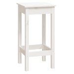 vidaXL Ensemble de bar 9 Pièces Blanc Bois de pin massif