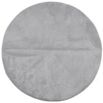 vidaXL Tapis IZA poils courts style scandinave gris Ø 200 cm