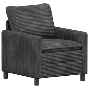 vidaXL Canapé Gris foncé 76 x 81 x 87 5 cm Polyester