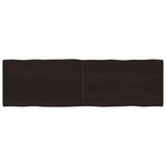 vidaXL Dessus de table bois massif traité bordure assortie