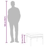 vidaXL Tabourets de jardin et coussins sable lot de 2 60x60x35cm acier