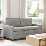 vidaXL Canapé Gris clair 156 x 81 x 87 5 cm Velours