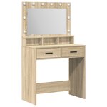 vidaXL Coiffeuse Chêne sonoma 79 x 41 x 135 cm Bois d'ingénierie