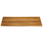 vidaXL Dessus de table 100x80x3 8 cm bord vivant bois massif manguier