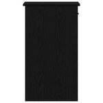 vidaXL Support de tour d'ordinateur avec tiroir noir 35x45x77 cm