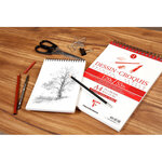 Bloc dessin A5 120g 50 feuilles blanc CLAIREFONTAINE