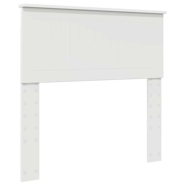 vidaXL Tête de lit avec tête de lit Blanc 90 cm Bois d'ingénierie