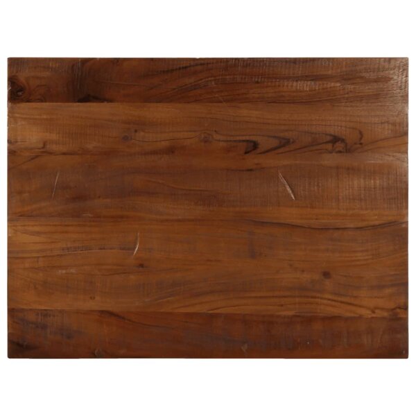 vidaXL Dessus de table 90x50x2 5 cm rectangulaire bois massif récupéré