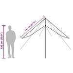 vidaXL Bâche de camping bleu 360x294 cm imperméable