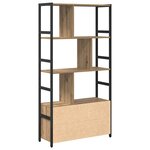 vidaXL Étagère chêne artisanal 80 x 30 x 155.5 cm Bois d'ingénierie