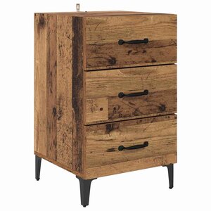 vidaXL Cabinet de chevet Bois ancien 40 x 40 x 66 cm Bois d'ingénierie