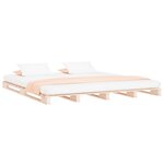 vidaXL Lit de palette 140x200 cm bois de pin massif