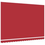 vidaXL Tissu de remplacement de store pour cadre de 4 5 x 3 m Rouge