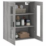vidaXL Armoire murale sonoma gris 69 5x34x90 cm