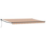 vidaXL Auvent Rétractable Multicolore 500 × 300 cm Tissu et Métal