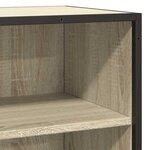 vidaXL Buffet chêne sonoma 68x35x76 cm bois d'ingénierie et métal