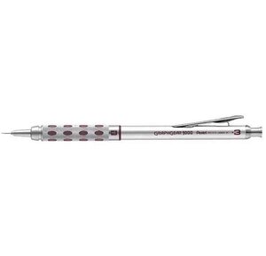 Porte-mines graphgear 1000 diamètre 0 3 mm argent x 12 pentel