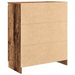 vidaXL Buffet avec tiroirs vieux bois 71x35x84 cm bois d'ingénierie
